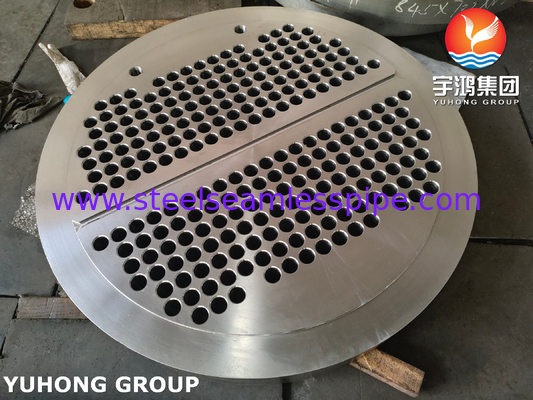 Płytki z stali stopowej ASTM A335 ASME SA335 F5N OD 1761MM*182MM 2476HOLES*19.25MM