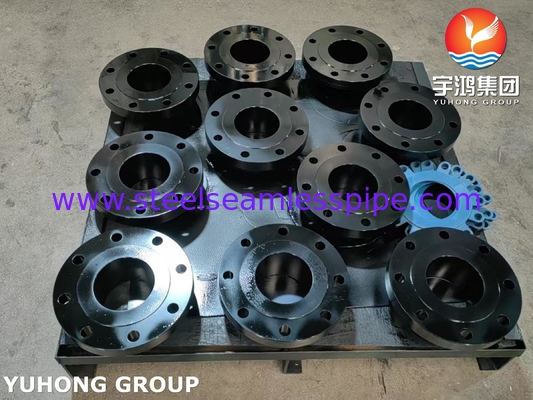 ASTM A182 F5 Stopa stopowa Weld Neck Flange Forged WNRF Black Coated