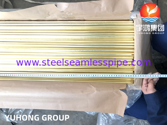 Rurociąg bezszwodowy ze stopem miedzianego Admirality Brass Tube B111 C44300 C70600 C71500 C12200 Chłodzenie, chłodzenie powietrza, wytwarzanie energii, zastosowania w naczyniach ciśnieniowych