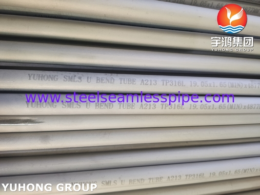 ASTM A213 TP316L Nierdzewna Stal U Bend Tube Oil Gas Heat Exchanger Tube