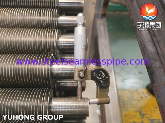 ASME SA179 Aluminium 1060 Embedded Fin Tube G-Type Fin dla kondensatora, układu chłodzenia