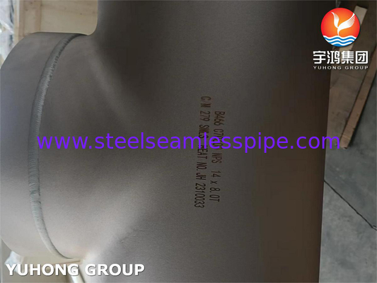 ASTM B466 C70600 Miedzianikowo-niklowe zestawy rurowe, CuNi 90/10 Equal Tee