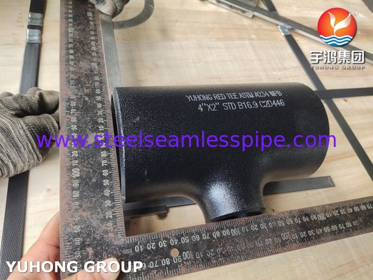 ASTM A234 WPB Wyposażenie ze stali węglowej Reducing Tee Buttwelded B16.9