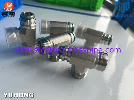Adapter ze stali nierdzewnej Tees NPT G PT SS316L