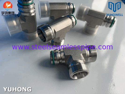Adapter ze stali nierdzewnej Tees NPT G PT SS316L