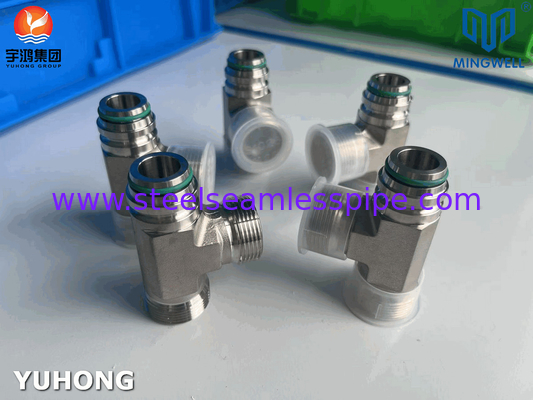Adapter ze stali nierdzewnej Tees NPT G PT SS316L