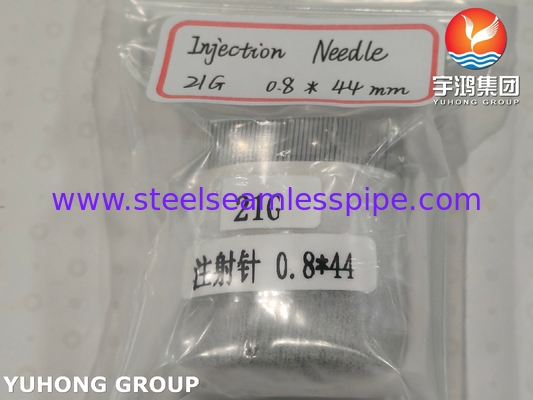 21G Lancet Point Injection Needle Medical Grade Rurociąg z igły ze stali nierdzewnej ISO9626 SUS304