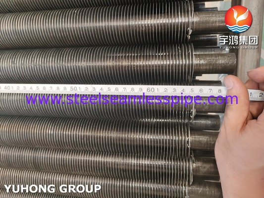 ASTM A179 Carbon Steel Seamless Tube Embedded Fin Tube For Air Cooler