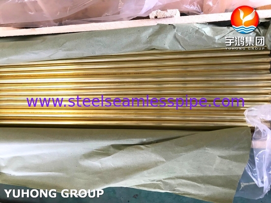 B111 C44300 Admiralty Brass Seamless Tube, Widely Used In Condenser And Heat Exchanger