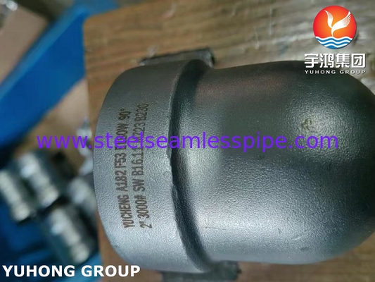 ASTM A182 F53 S32750 Super Duplex Wstawienie ze stali nierdzewnej 90Deg Elbow B16.11