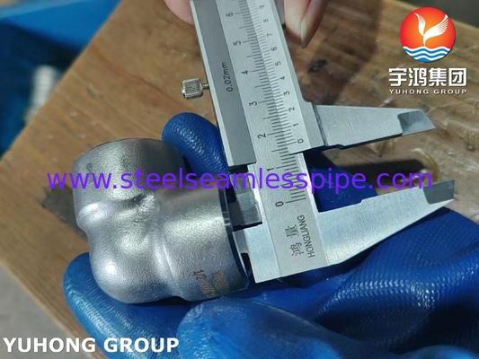 ASTM A182 F53 S32750 Super Duplex Wstawienie ze stali nierdzewnej 90Deg Elbow B16.11