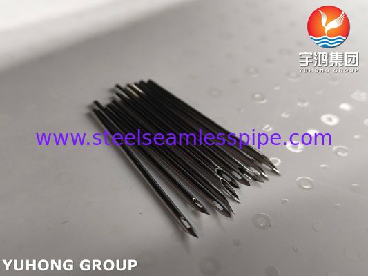 SUS304 Owalna tylna końcówka oka Fistula tętniczno-żylna, przewód z igłą do hemodializy