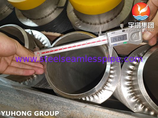 ASTM A376 TP347H Solid Spiral High Frequency weld HFW Fin Tube Z 11Cr