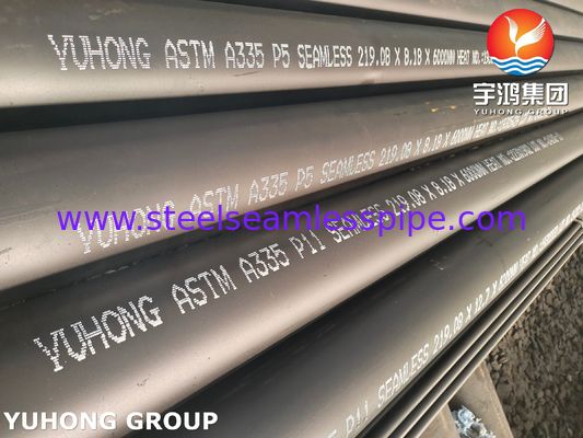 ASTM A335 P11 P22 ALLOY STEEL SEAMLESS PIPE SCH80 SCH40 CZARNA PŁATNA MALOWANIA BESOWALED PLAN END FOR OIL AND GAS