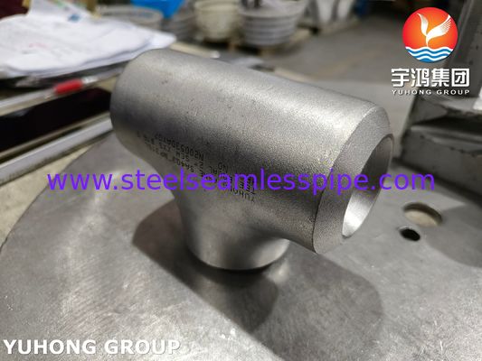 Wysokociśnieniowy trójnik równoprzelotowy ze stali nierdzewnej WP316L, zgodny z ASTM A403, do spawania doczołowego