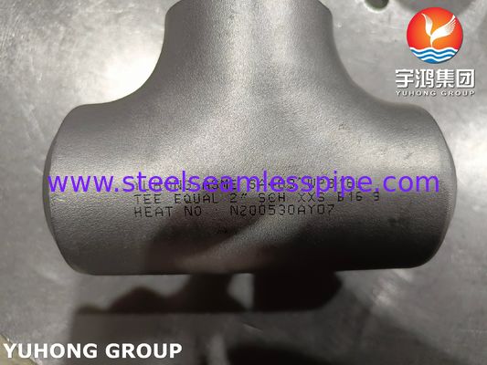 Wysokociśnieniowy trójnik równoprzelotowy ze stali nierdzewnej WP316L, zgodny z ASTM A403, do spawania doczołowego