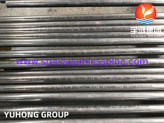 ASME SB163 UNS N04400 / Monel 400 Nichlowa Stopnia Bezszwowa Rurka Wymiennika Ciepła