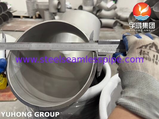 ASTM B366 WPHC276 / UNS N10276 Kolano spawane Hastelloy C276 45 stopni 90 stopni