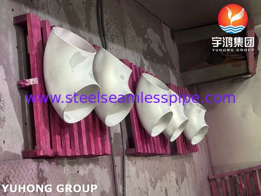 ASTM A403 WP316L Wstawa ze stali nierdzewnej, spawana w 90 stopniach, łokieć w tylnej części