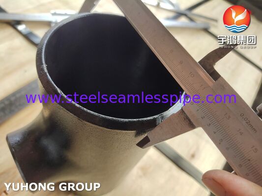 ASTM A234 WPB Wyposażenie ze stali węglowej Redukujące Tee Spawane z tyłkiem