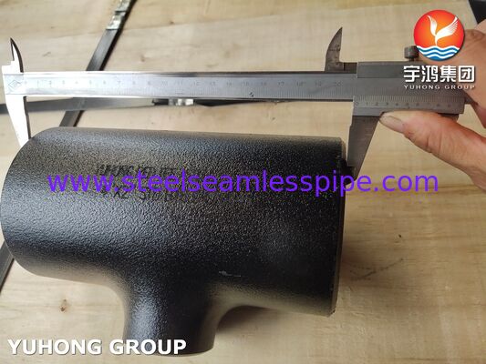 ASTM A234 WPB Wyposażenie ze stali węglowej Redukujące Tee Spawane z tyłkiem