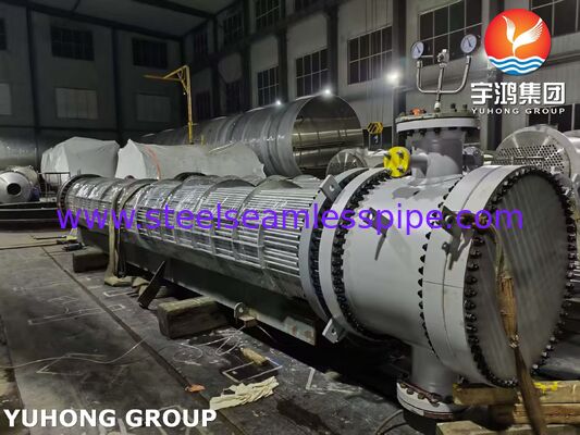 Płynący wymiennik ciepła z głową z rurami 316L i SA350 LF2/316L z pokrytą tablicą rur dla opłacalnej kontroli korozji