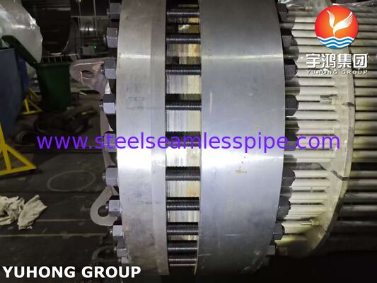 Płynący wymiennik ciepła z głową z rurami 316L i SA350 LF2/316L z pokrytą tablicą rur dla opłacalnej kontroli korozji