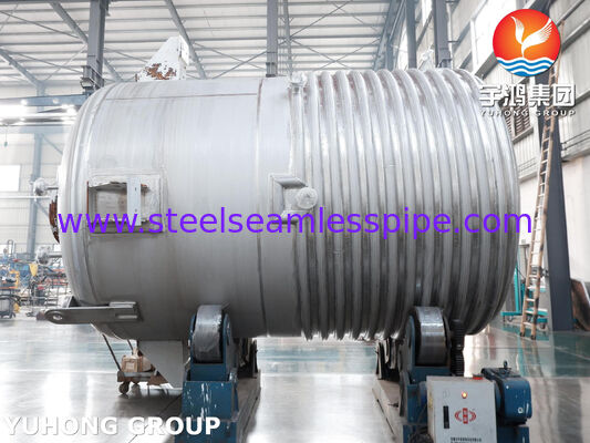 Naczynie reaktorowe z zakryciem, certyfikowane ASME U Stamp w stali węglowej SA516 Gr.70 z mieszalnikiem do mieszania