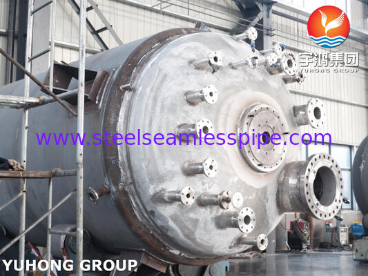 Naczynie reaktorowe z zakryciem, certyfikowane ASME U Stamp w stali węglowej SA516 Gr.70 z mieszalnikiem do mieszania