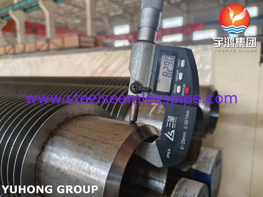 Rura żebrowana spawana wysoką częstotliwością - Rura podstawowa ASTM A335 P22 / Żebra 11-13Cr do kotłów i nagrzewnic