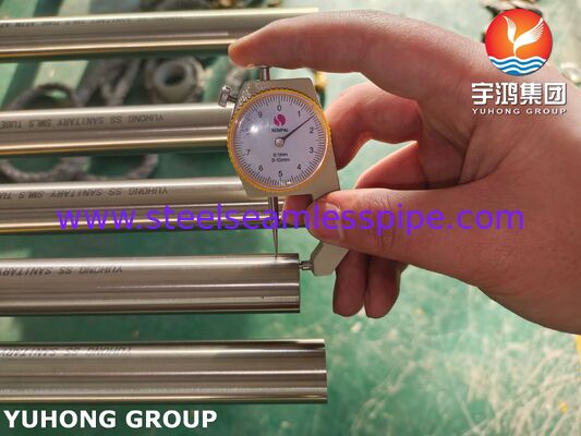 ASTM A270 TP304 Bezszwowa rura sanitarna ze stali nierdzewnej, wyżarzana na jasno, do przetwórstwa spożywczego