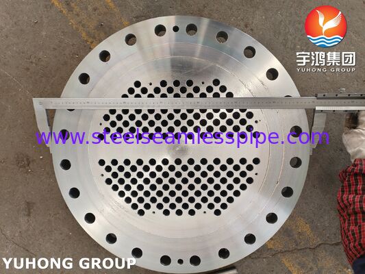 Znormalizowana, ze stali węglowej ASME SA266 Gr.2N, stała płyta sitowa do wymiennika ciepła