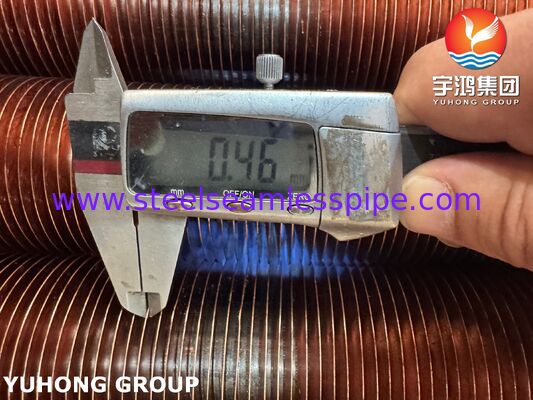 Wbudowane rury z płetwami do kotłów i ekonomizerów A106 Gr.B Base Copper Fins