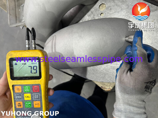 Kształtka ze stali nierdzewnej ASTM A403 WP304H, kolano krótkie, spawane doczołowo, bezszwowe, B16.9