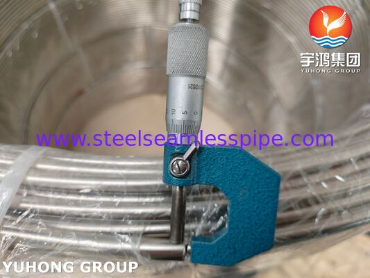 ASTM A269 TP316L Rurociąg zwalony z stali nierdzewnej o jasnym wygrzewaniu do zastosowań w płynie przemysłowym