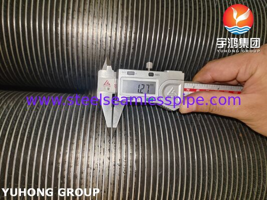 ASTM A376 TP347H Fin Tube CS, wysokotemperaturowa kompozytowa rurka z płetwami (podłoga CS + TP347H Fin)