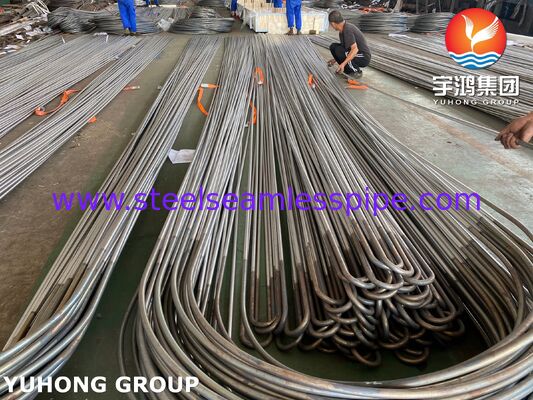 Rura wymiennika ciepła ze stali stopowej niklu w kształcie litery U Monel400 ASME SB163 N04400