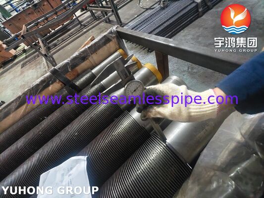 HFW Solid Welded Finned Tubes ASTM A312 TP321H Stal Nierdzewna Do Przegrzewaczy