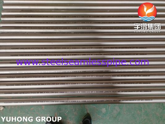 ASTM A312 TP304 Puszczaste pręty z grubymi ścianami, stosowane do produkcji płaszczyzn i maszyn