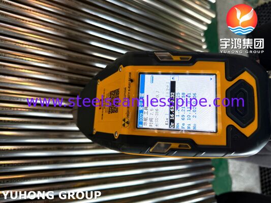 A249 TP316L Rurowiec spawany ze stali nierdzewnej, jasno wygrzewany, do wymiennika ciepła / kotła / kondensatora