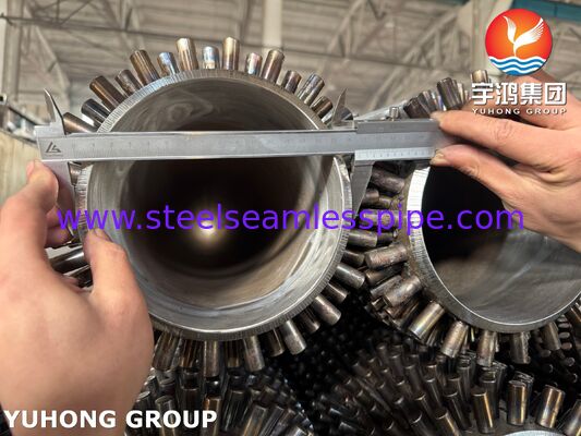 ASTM A335 P22 żeberkowana rura z kołkami i kołkami ze stali węglowej