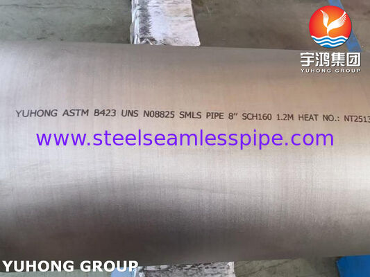 ASTM B423 UNS N08825 / DIN 2.4858 Rura bez szwu Inconel825 Rura z stopem niklu