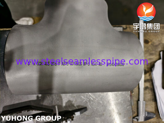 ASTM A815 UNS S31803 Dopasowanie stalowe z podwójnej konstrukcji ASME B16.9 Buttweld Duplex 2205 Equal Tee