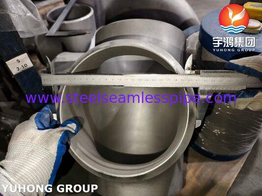 ASTM A815 UNS S31803 Dopasowanie stalowe z podwójnej konstrukcji ASME B16.9 Buttweld Duplex 2205 Equal Tee