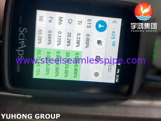 ASME SB444 N06625 Rurka z stopem niklu Inconel 625 do wymiennika ciepła, gazu naftowego morskiego i przetwarzania chemicznego