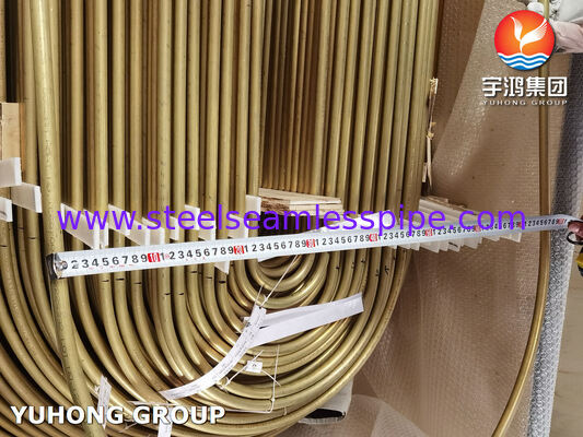 ASME SB111 C68700 Arsenic Aluminium Brass U Bend Seamless Tube With Impingement Attack (Płytka bezszwowa o układzie impingenta)