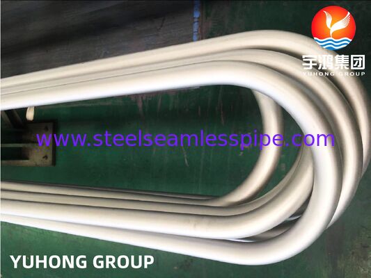 ASTM B444 Inconel 625 Bezszwedzą rurę U Bend dla wymienników ciepła Shell & Tube