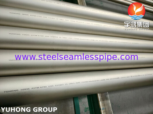 Duplex2205 ASTM A790 UNS S31803 Duplex Stainless Steel Seamless Pipe For Seawater System