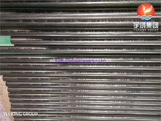 Rurka z stopem Nicke Inconel 600 Rurka bezszwowa do wymiennika ciepła SB163 UNS N06600