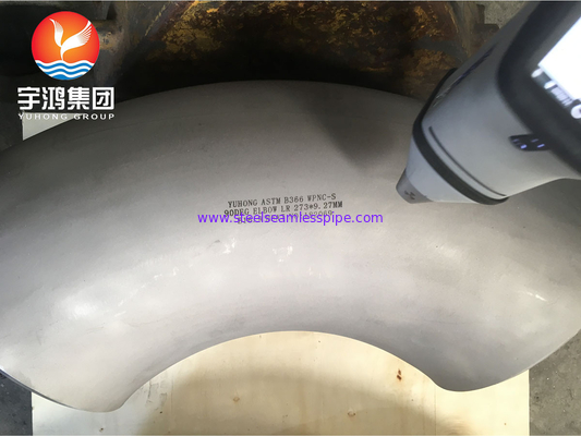 ASTM B366 Monel 400 / UNS N04400 Łokieć 90 stopni Nikkel Alloy Steel Buttweld